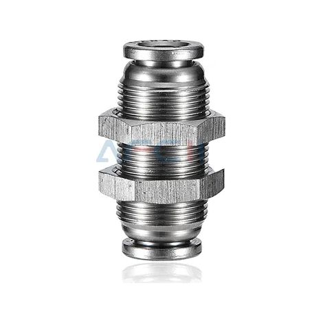 Raccord de tuyau pneumatique en acier inoxydable 304 (PM-4MM) 14/16 mm, raccord rapide en métal de qualité, haute pression et haute température. (1/5)