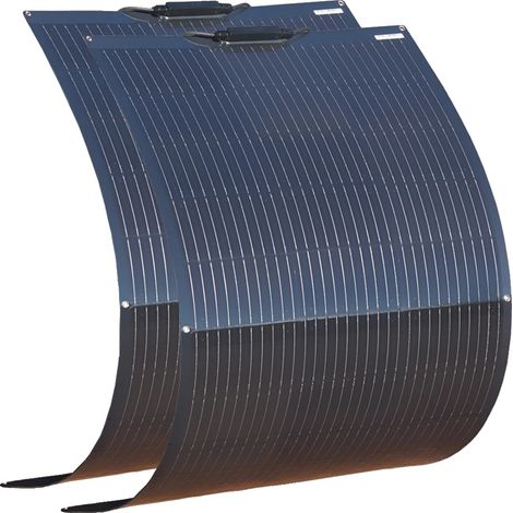 Solarmodul, monokristallin, hohe Energieeffizienz, weißes Solarmodul (1/2)