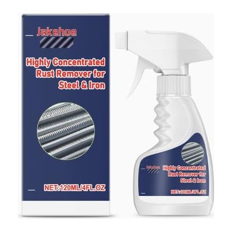 Anti-Rust Remover for Metal, Cleaner and Stain Remover for Steel, Remover Spray for Tools, Auto, Screw, 360° Nozzle, Fast and Effective