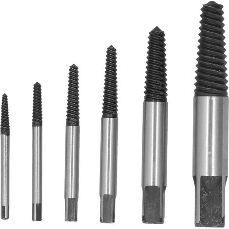 Kit de 6 extracteurs de vis, extracteur de vis cassées, extracteur de vis en acier endommagé (1/5)