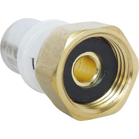Somatherm for you -/5703-20-20 -Connessione destra per essere piegata per il tubo multistrato Ø20-20/27 Torning dado femmina (3/4 ''), consente di collegare un tubo multistrato di diametro Ø20 (1/4)
