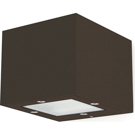 Aplique de pared ISORA doble emisión Marrón cobrizo G9 40 W IP65 (1/3)