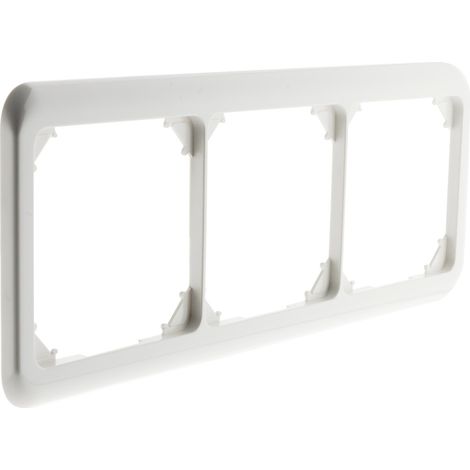 Plaque de finition triple - Blanc - Zenitech (1/4)