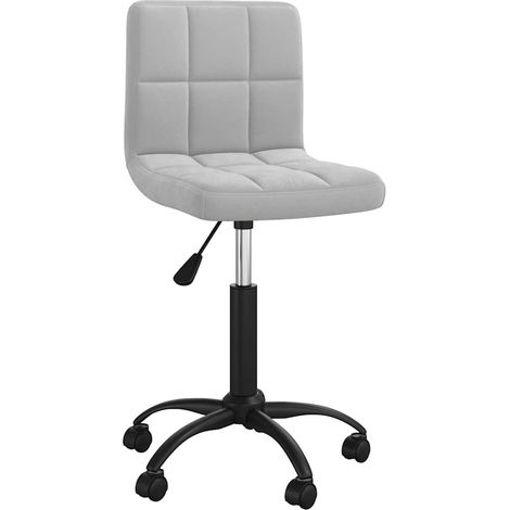 Maison Exclusive - Bürostuhl Drehbar Hellgrau Samt (1/5)