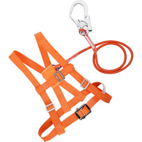 Harnais d'escalade réglable extérieur 6 tailles, ceinture de sécurité, corde de sauvetage, travail en hauteur, grande boucle, 3 m
