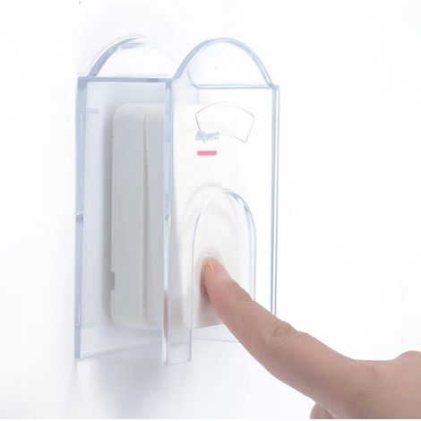 Transparente Abdeckung für kabellose Außentürklingeln – Wasserdichter Kunststoffschutz für Ihren Klingelknopf (1/5)