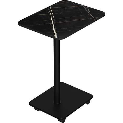 C Shaped Side Table with Wheels (1/2)