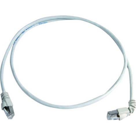 Telegärtner 100008493 RJ45 Câble réseau, câble patch CAT 6a S/FTP 3.0 m blanc ignifuge, avec manchon (1/3)