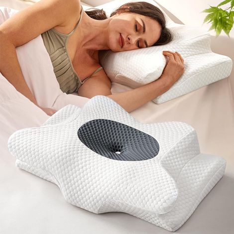 Oreiller orthopédique contour avec housse rafraîchissante - Grande taille (1/5)