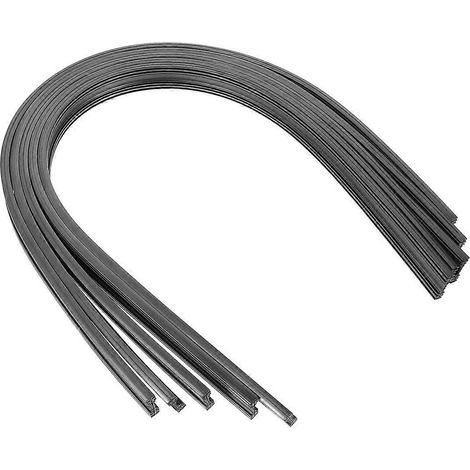 paires de recharges Mixies pour essuie-glaces sans cadre, essuie-glaces hybrides-64.00X1.00X0.50CM-Black (1/4)