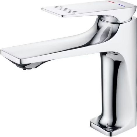 Grifo de lavabo Pistola de lavabo antisalpicaduras Blanco con manguera de entrada de agua de 60 cm (1/5)