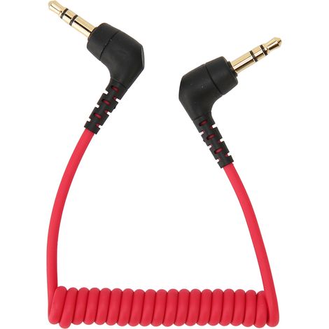 Câble microphone TRS 3,5 mm vers TRS avec réduction du bruit, câble patch TRS 3,5 mm pour BOYA vers Rode SC2 (1/5)