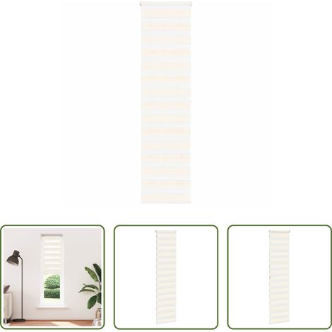 vidaXL Marmorbeige -  Doppelrollo Marmorbeige 65x200 cm Stoffbreite 60,9 cm Polyester (1/5)