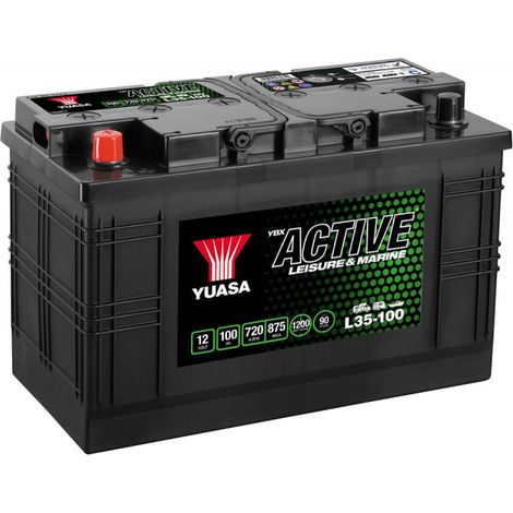 Batterie décharge lente Yuasa L35-100 Leisure 12v 100ah (1/2)