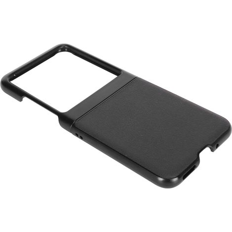Étui à rabat en cuir noir pour Motorola Razr 40 Ultra : protection intégrale, antichoc et anti-rayures. (1/5)