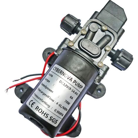 DC12 V 131 PSI Pompe d'amorçage haute pression eau Caravane Bateau VR jardin 4L-6L/min (1/5)