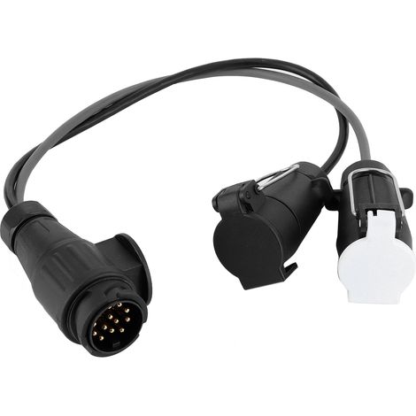 13- auf 7-poligen Stecker, Inline-Anhängersteckerkabel, Anhängersteckeradapter, Anhängerverlängerungskabeladapter, Kabelbaum, N&S-Umwandlungsadapter, Stecker