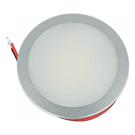 Mini Faretto Led Da Incasso Rotondo 5W AC/DC 12V DC 24V Bianco Caldo Foro 60mm Colore Alluminio Satinato (1/3)