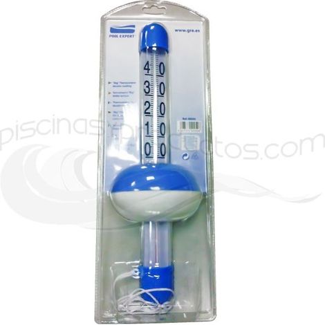 Schwimmthermometer GRE big double reading 20x5x50 cm mit Seil