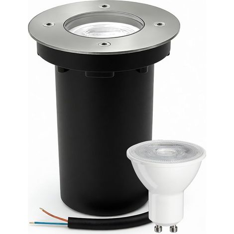 1 Spot Encastrable Extérieur,Acier Inoxydable,IP67 Étanche,Ampoule LED GU10,Jardin Allée (1/5)