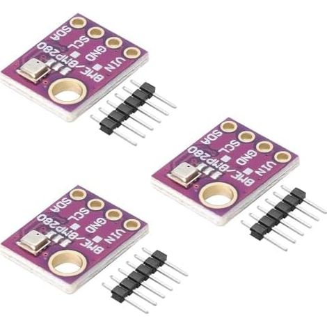 ARCELI BME280 Module de capteur barométrique numérique 5 V - Module de capteur de température et d'humidité IIC I2C - Compatible avec Arduino Raspberry Pi (3 pièces)