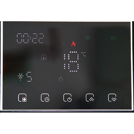 Termostato WiFi Beca a Batteria BHT-8000RF-GABW  Nero (1/5)