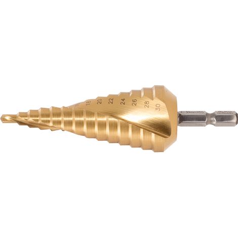 KS Tools HSS-TiN Stufenbohrer,Ø 6-25 mm, 7 Stufen