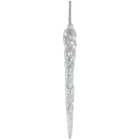 Ciondoli a forma di stalattite in acrilico, set da 4, argento (1/5)