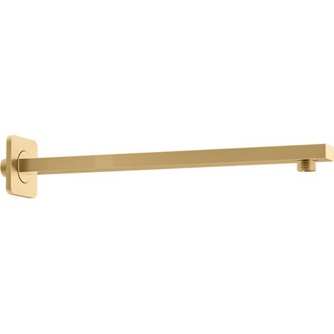 Rociador de ducha oro mate de pared cuadrado de Valaz (1/2)