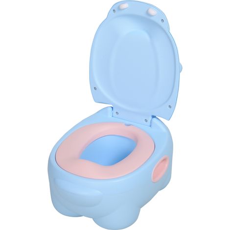Piscina gonfiabile per bambini dai 6 ai 48 mesi, antiscivolo, con ippopotamo blu (40x30x23 cm) (1/4)