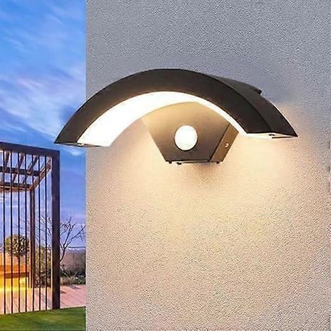 Applique murale extérieure LED avec détecteur de mouvement, 24 W, étanche IP65, idéale pour entrée, terrasse ou garage. (1/5)