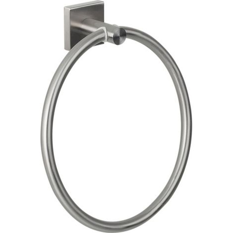 Anneau Porte serviettes mural Inox NYOSTEEL Brossé Spirella (1/2)