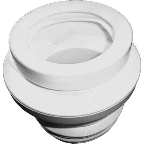 Manicotto di allacciamento DN110 per WC con attacco eccentrico regolabile (1/2)