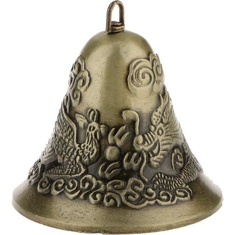-feng Shui Dragon Chinois Charme De Cloche Et Phoenix Chiffre Decor (1/5)