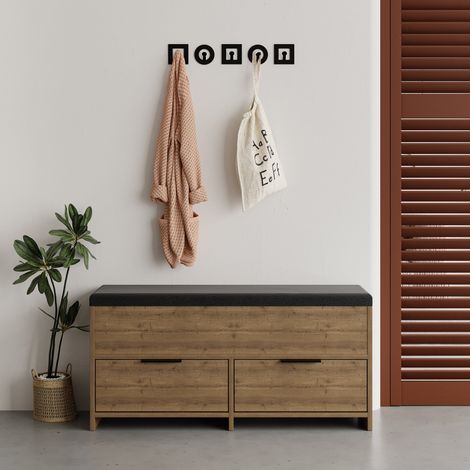 Schuhschrank Cove Natural Melamin 106x50x34 cm (1/5)