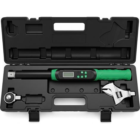 Clé dynamométrique numérique pour CVC, 6,8-135 Nm (5-100 pi-lb) avec tête à fourche de 42 mm, tête à cliquet 1/2", précision de ±2 % (1/5)