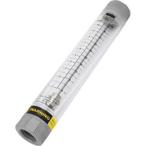 Débitmètre liquide acrylique Plexiglas LZM-20G 1-10GPM, tube transparent, raccord femelle G3/4in, mesure de débit pour tuyauterie industrielle (1/5)