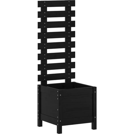 Maison Exclusive - Pflanzkübel Rankhilfe Schwarz 39x39,5x114 cm M