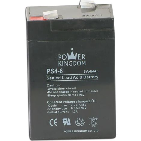 Batterie 6 volts / 4 Ah (1/3)