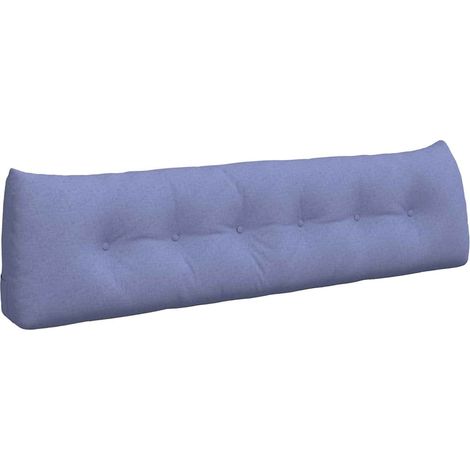 Rücken Kissen Jeans blau 180 x 24 x 50 cm Stoff vidaXL