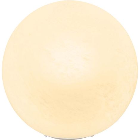 Tischleuchte Beistelllampe Leselampe Metall weiß Glas opal Wippschalter H 24,5cm