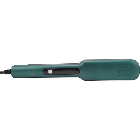 Fer à friser/lisser/onduleur électrique 2 en 1, chauffe rapide, prise US 110-220 V, vert (1/5)