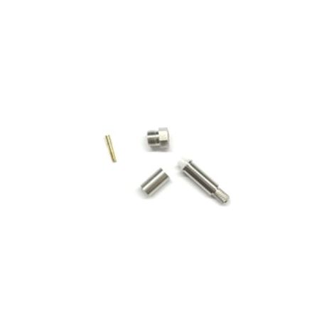 Connecteur coaxial RS PRO Femelle Droit, raccordement A sertir 50O Montage sur câble ( Prix pour 1 )