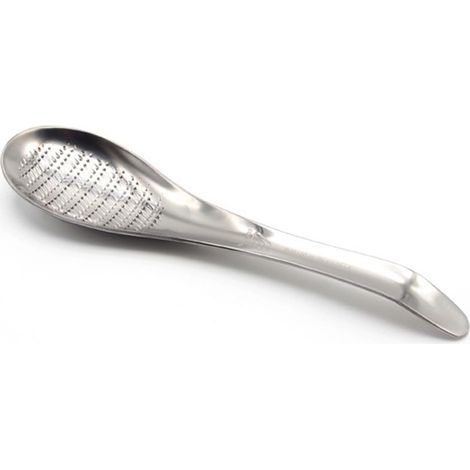 Dicke Edelstahl-Ingwerreibe, Wasabi-Knoblauch-Zerkleinerungswerkzeug, Käsereibe, formstabil, Knoblauchstampfer (1/5)
