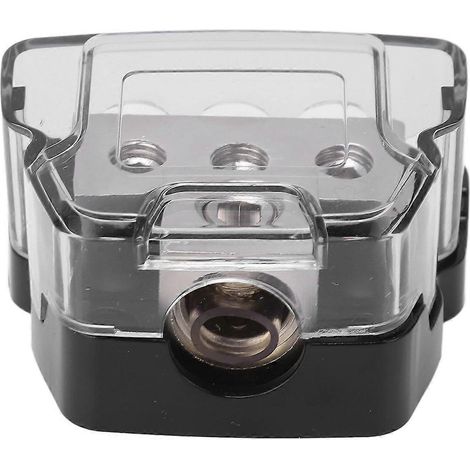 Bloc de distribution d'alimentation à 3 voies, répartiteur de masse, séparateur audio, entrée 0 AWG, sortie 4 AWG, universel pour (1/4)