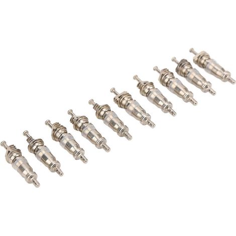 100 noyaux de tige de soupape haute pression en alliage d'aluminium et de cuivre pour climatiseur automobile R12 (1/4)