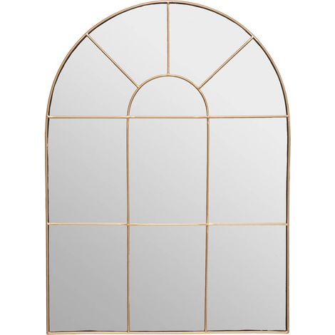 Specchio in metallo dorato monica 54x74cm - Atmosphera créateur d'intérieur (1/2)