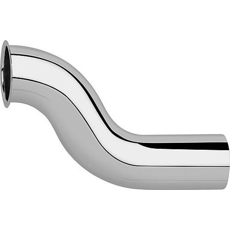 Tube serti D 32mm x 125mm decalage 50mm, laiton chrome