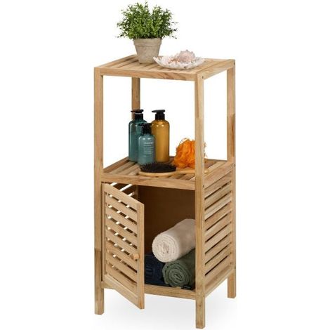 Estanteria de bano con puerta y 2 compartimentos