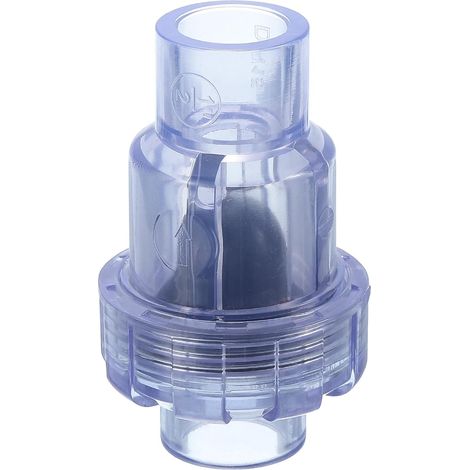 Clapet Anti-Retour UPVC 20mm ID Clapet Anti-Retour Transparent (1/5)